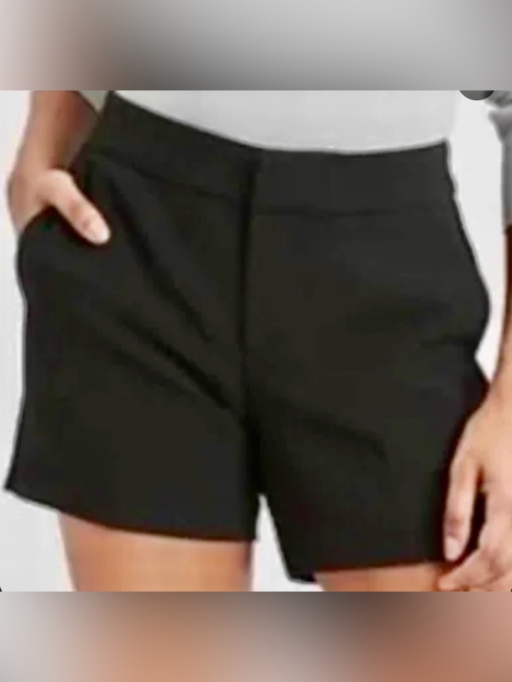 Banana Republic Tailored Black Dressy Shorts size 8R NWT